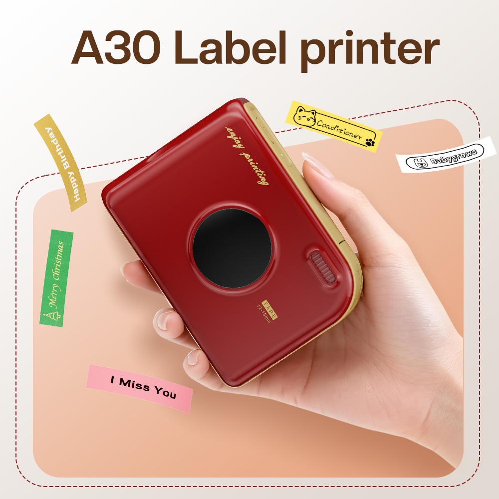 Commercial Photo Printer - Impressora de Etiquetas Phomemo A30, Impressora