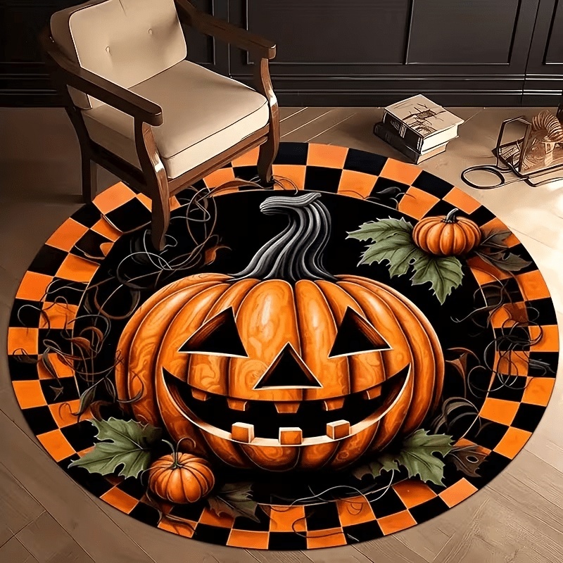 Wholesale Commercial Printing - Tapete Redondo Assustador de Halloween com