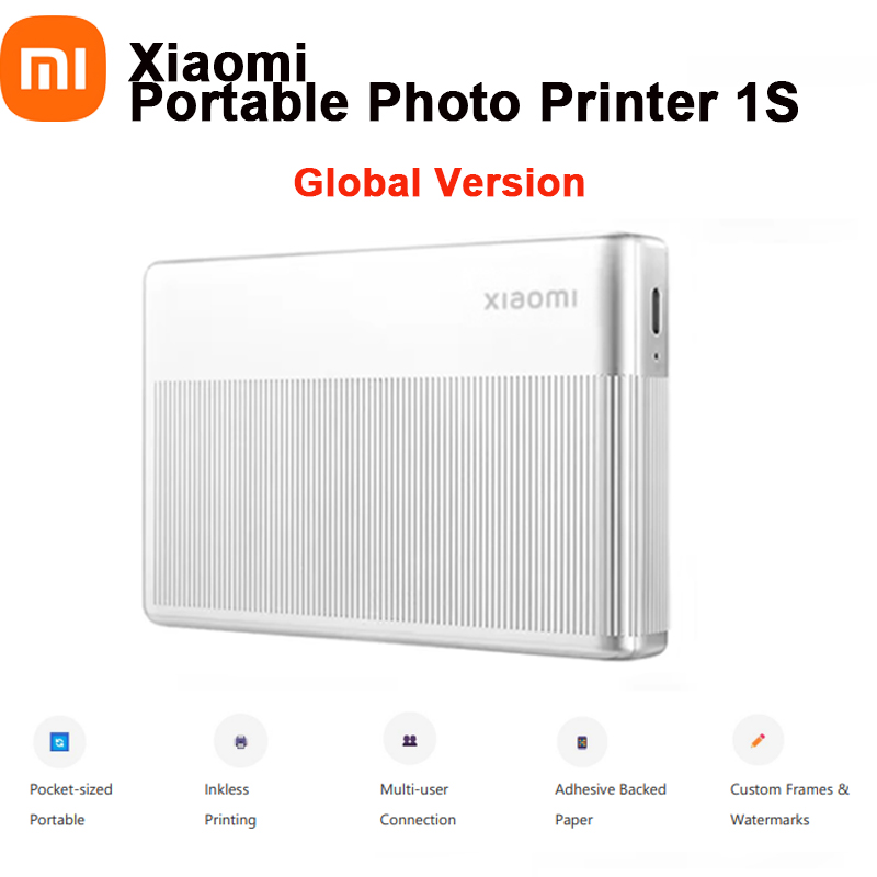 Commercial Photo Printer - Xiaomi bolso impressora fotográfica 1s sem
