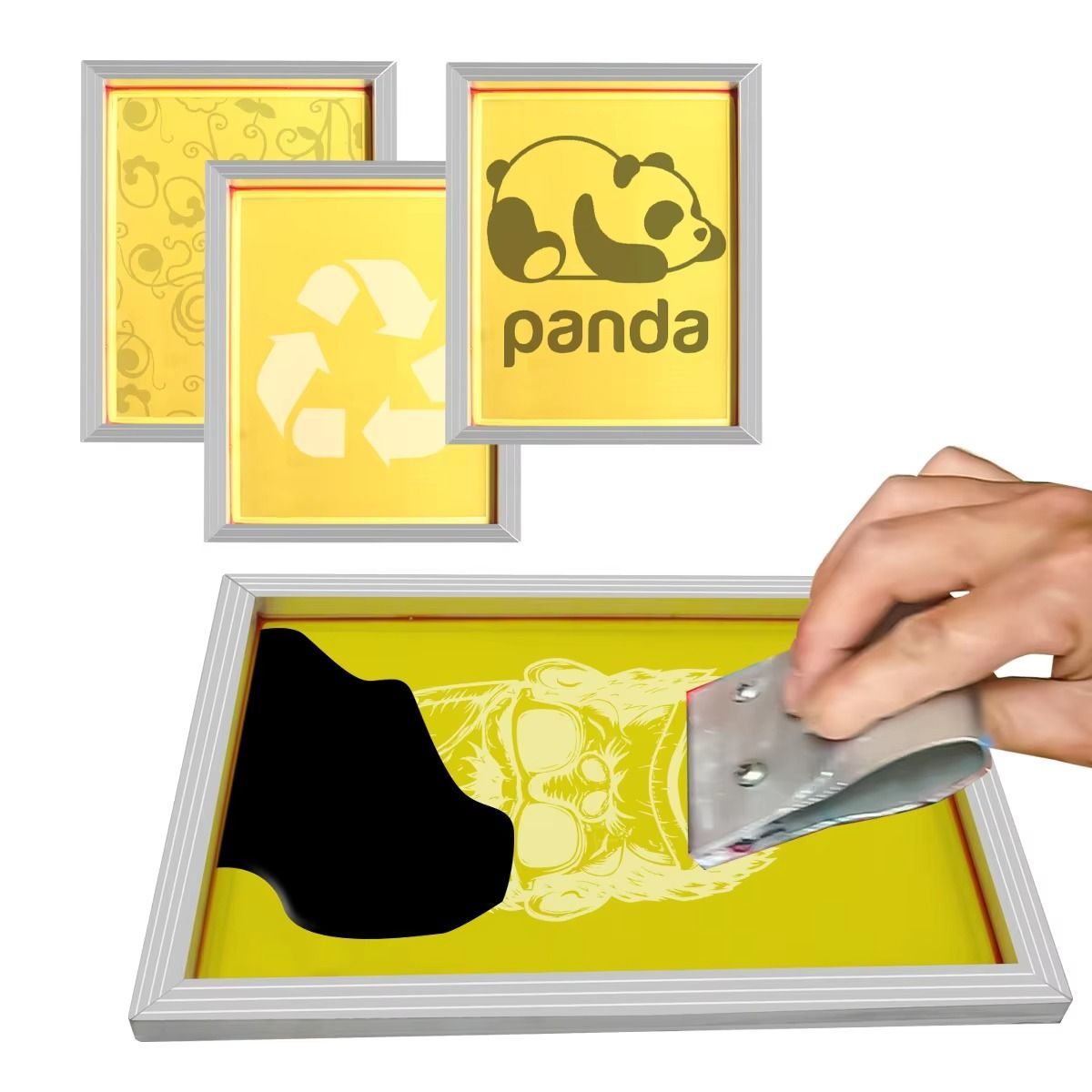 Quadro de tela de seda de alum - Screen Printing Frame Mesh avaliação e preço