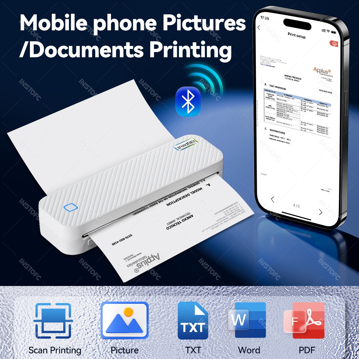 Impressora térmica portátil a4 - Commercial Photo Printer avaliação e preço