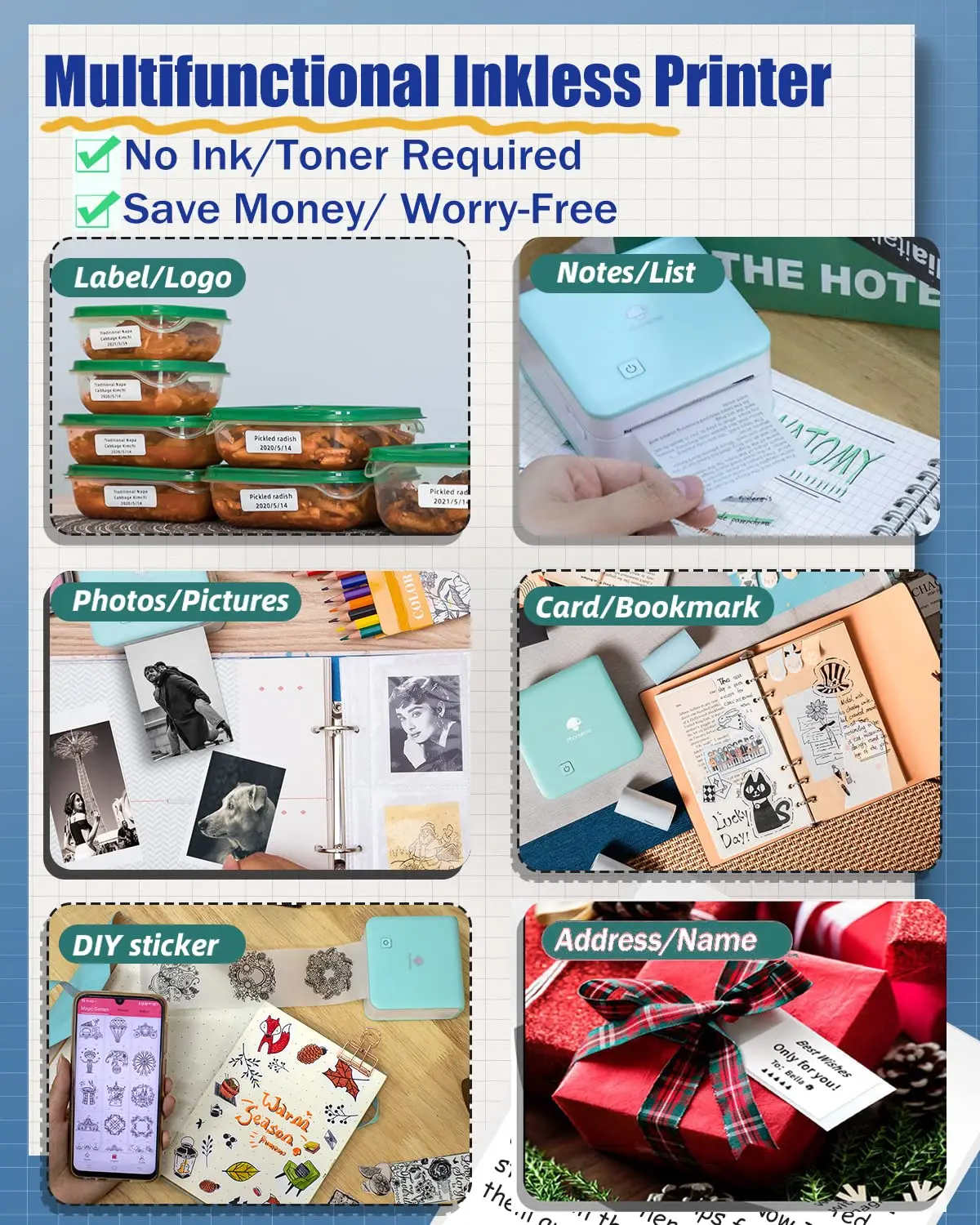 Phomemo m02pro mini impressora - Commercial Photo Printer avaliação e preço